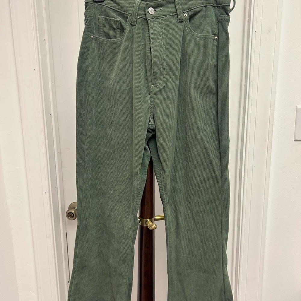 Women's Green Corduroy Pants
